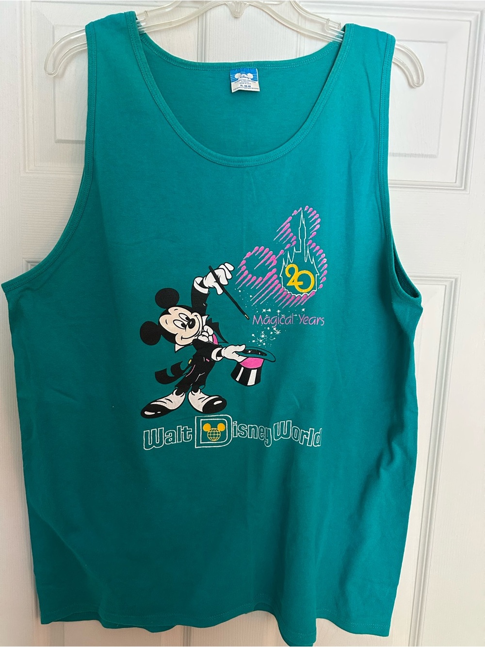 Disney Vintage Teal Walt Disney World Mickey Tank Top